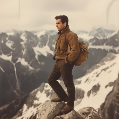 Young Man in the Austrian Alps