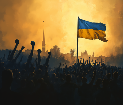 Ukrainian Flag Hoisting