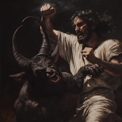 Jesus Fights the Devil