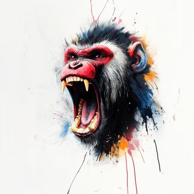 Mandrill Portrait