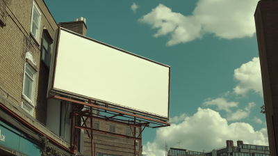 Blank Billboard in East London