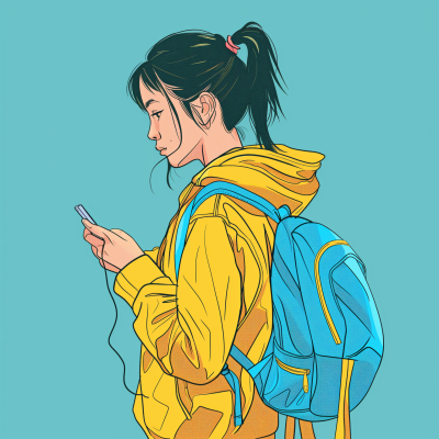 College Student Character Design