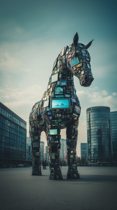 Digital Horse Sculpture
