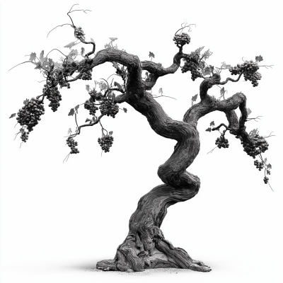 Old Gnarled Grape Vine