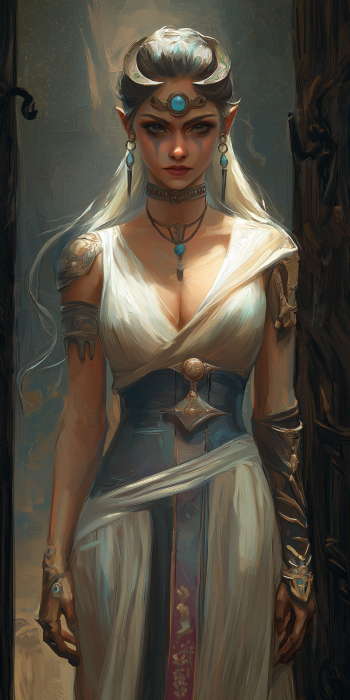 Epic Female Warlock Portrait