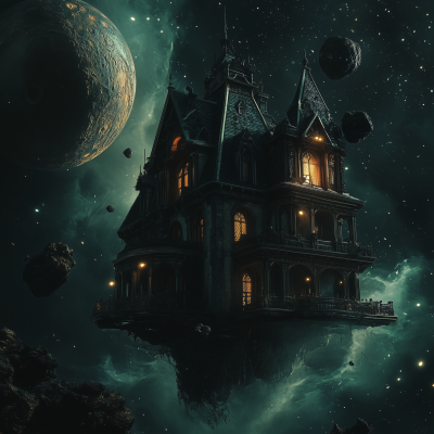 Eerie Floating Mansion