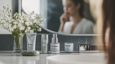 Minimalist Luxury Skincare Flat Lay