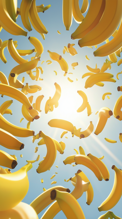 Bananas Falling from the Sky