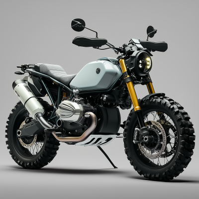 Futuristic Adventure Motorcycle