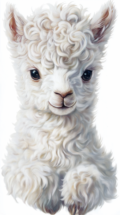 Alpaca in Shabby Chic Style