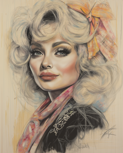 Dolly Parton Drawing