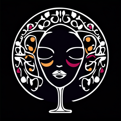 Abstract Wineglass Art
