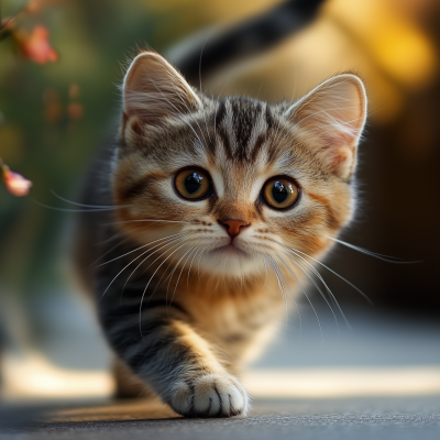 Cute Walking Cat