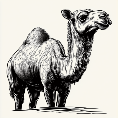 Camel Graphic Illustration