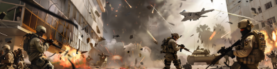Cinematic Battlefield Scene