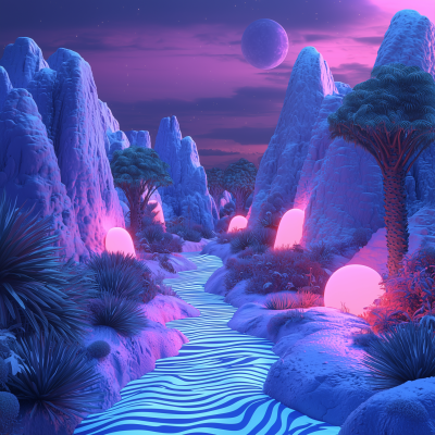 Epic Abstract Landscape