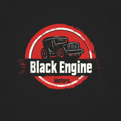 Black Engine Motors Logo