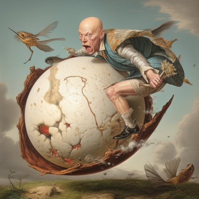 Victorian Man in Snake Egg