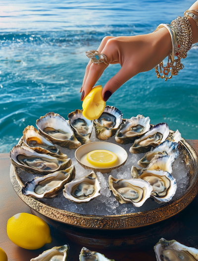 Oyster Platter by the Sea