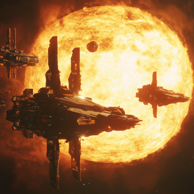 Futuristic Spaceships in Armageddon
