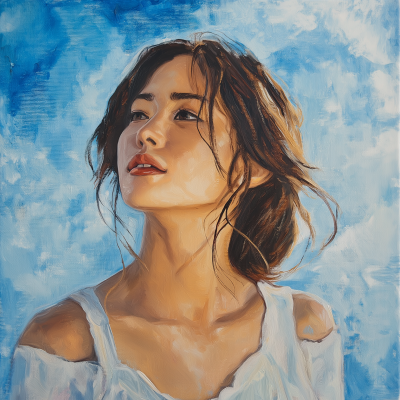 Middle Age Asian Woman Portrait