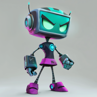 Angry Chibi Robot