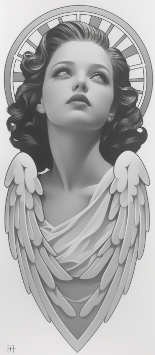 Guardian Angel Tattoo Design