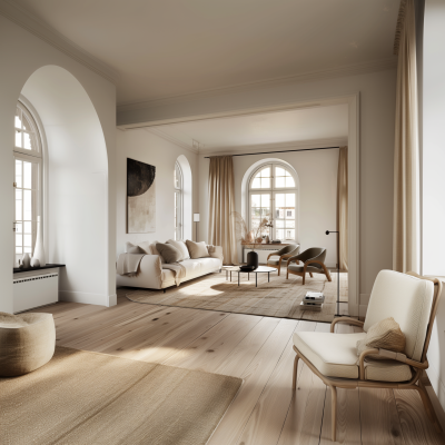 Minimalistic Scandinavian Living Room