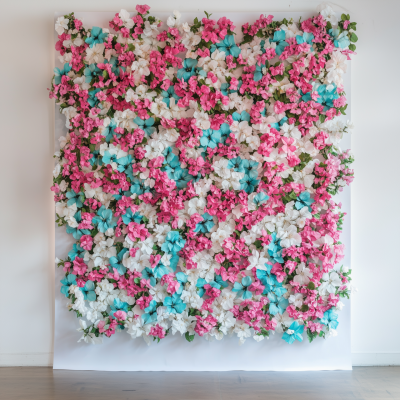 Vibrant Flower Wall