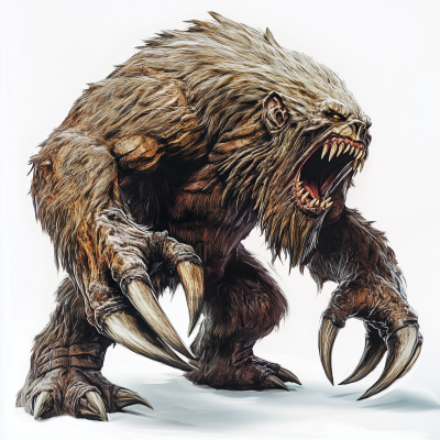 Hand Painted Behemoth Monster