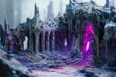 Atmospheric Dungeon Temple Diorama