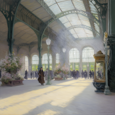 Morning at the Train Station