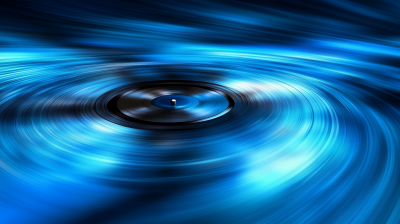 Vinyl Disc in Motion