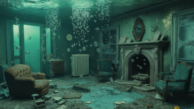 Underwater Abandoned House