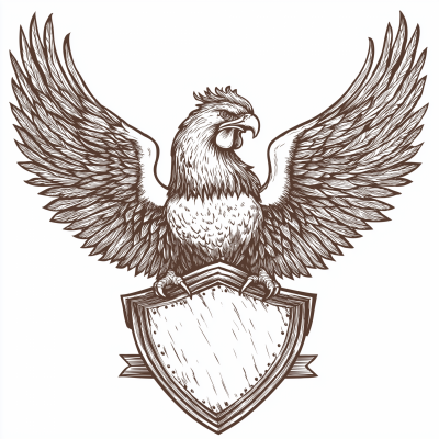 Vintage Rooster Emblem