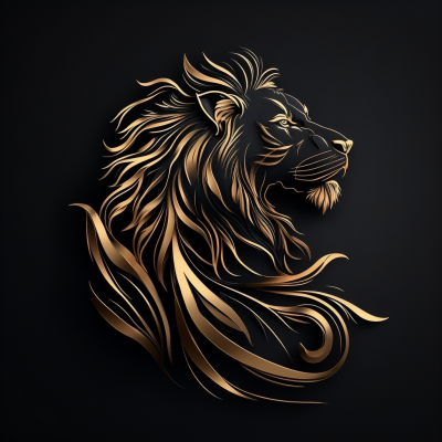 Minimalist Lion Logo