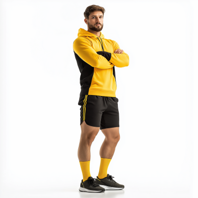 Man Exercising in Gym