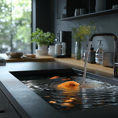 Surreal Kitchen Scene