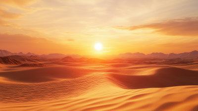 Desert Dunes at Sunset
