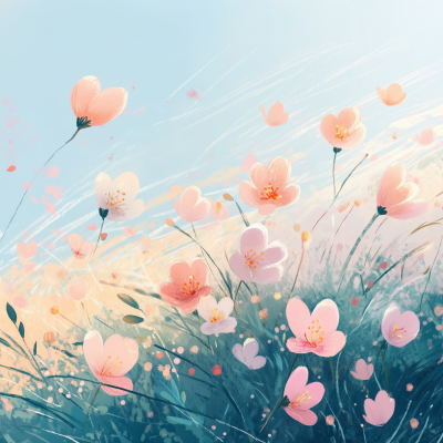 Spring Blossom Illustration