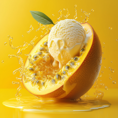 Passion Fruit Ice Cream Transformation