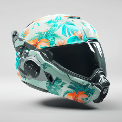 Futuristic Flight Helmet