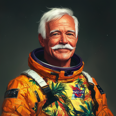 Tropical Portrait of an Older Man