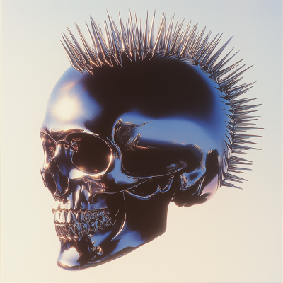 Spiked Mohawk Skull