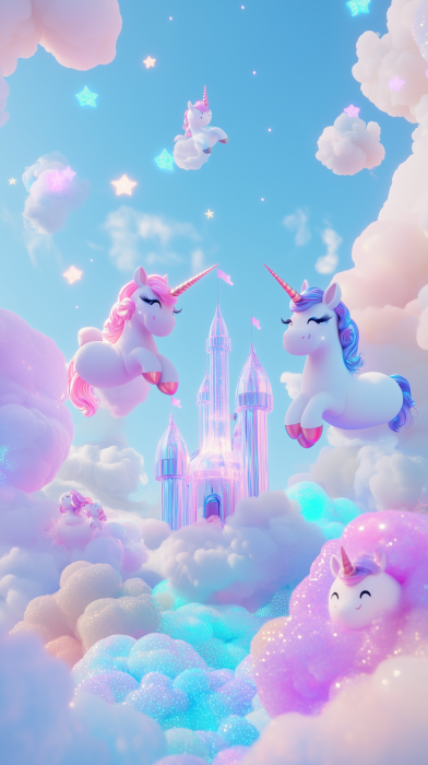 Dreamy Floating Glass Castle