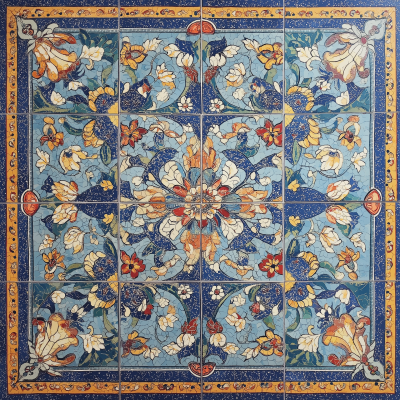 Persian Tile Patterns Earrings