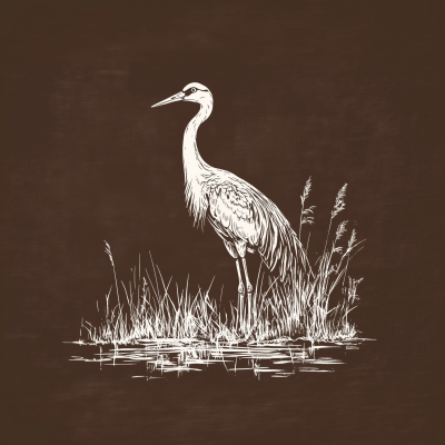 Florida Crane Outline