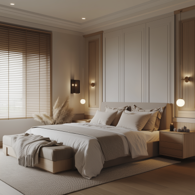 Stylish Airy Bedroom