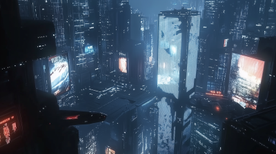 Futuristic Dystopian City