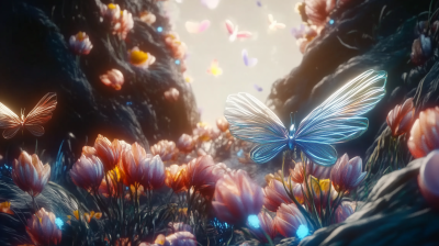 Magical Blossoming Landscape